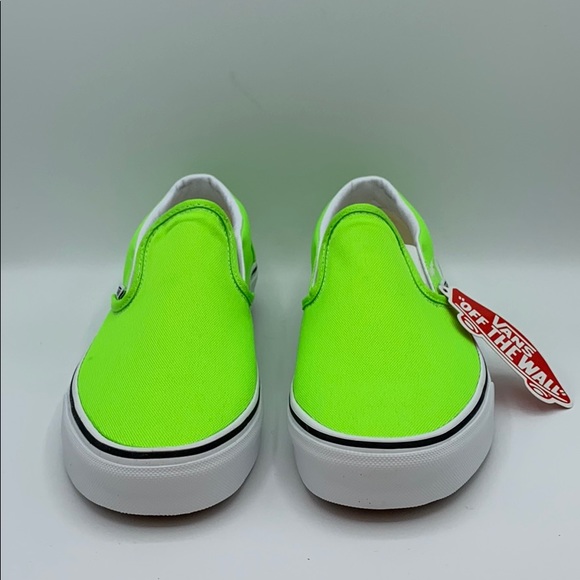 VANS CLASSIC SLIP-ON NEON GREEN - Picture 2 of 4